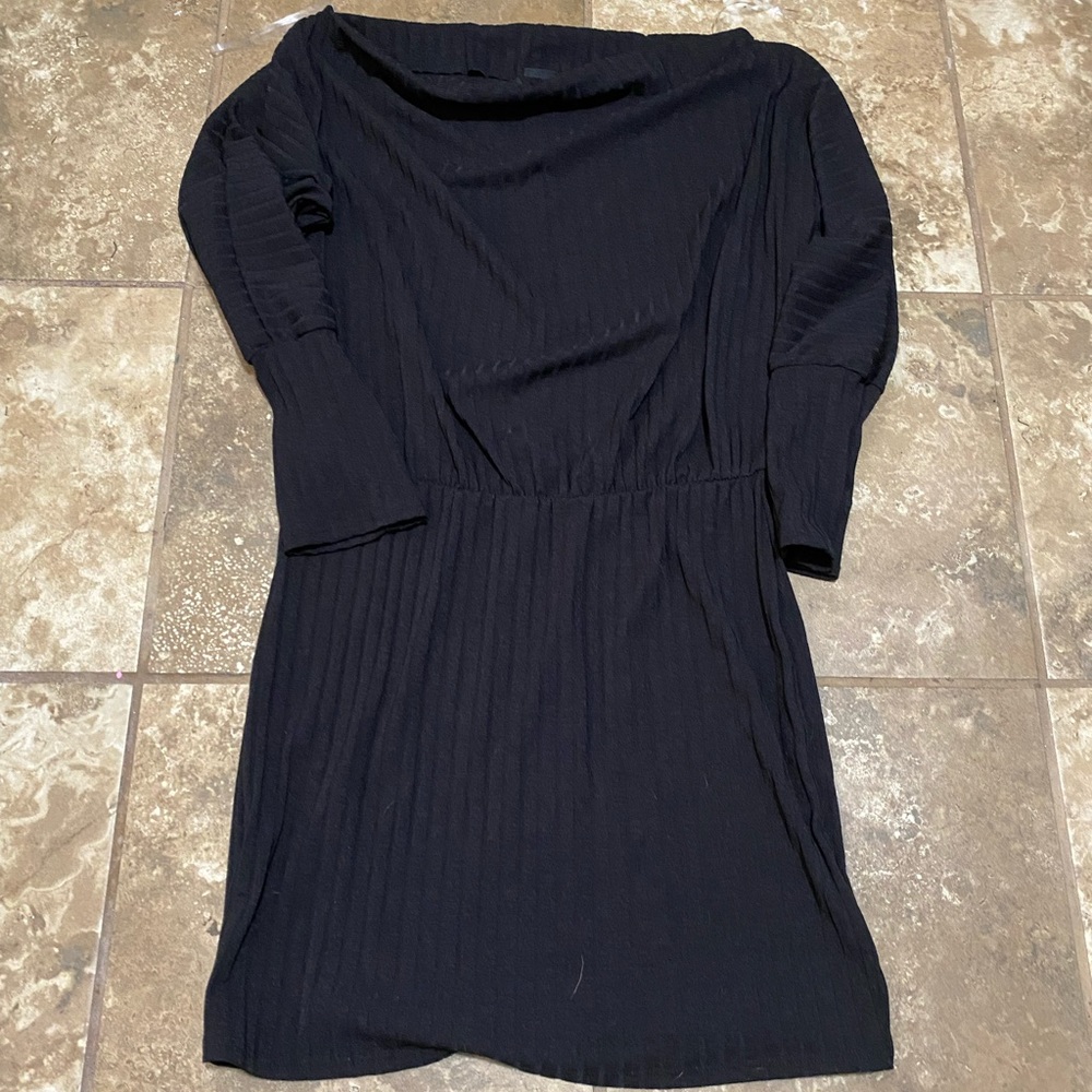 Plus size off the shoulder black dress 3xl